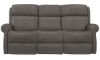 Picture of Bernhardt Mcgwire Gray Leather Power Sofa