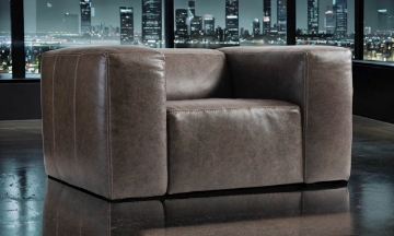 Picture of Bernhardt Bliss Charcoal Leather Chair