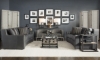 Picture of Bernhardt Candace Gray Leather Sofa