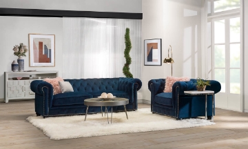 Picture of Branson Midnight Velvet ArmChair