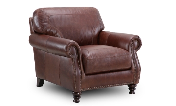 Picture of Chaucer Chocolate Leather Chair