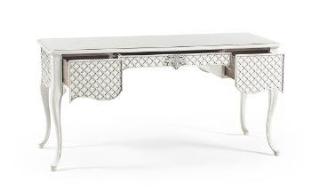 Picture of Morning Glory White Lattice Desk