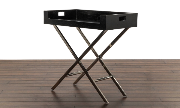 Picture of Mitchell Gold + Bob Williams Knox Black Butler Tray Table