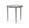 Picture of Aria Pewter Side Table with Onyx Top