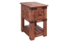 Picture of Lantana Rustic Brown 1-Drawer Chair Side Table