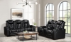 Picture of Commander Black Power Console Loveseat