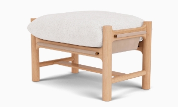 Picture of Denver Modern Avon Ivory Sling Ottoman
