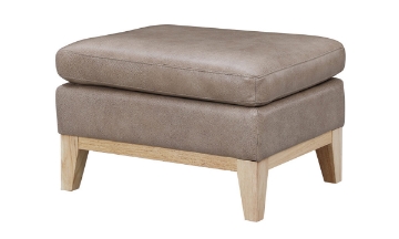Picture of Cammack Sandy Brown Leather Ottoman
