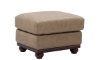 Picture of Tilton Beige Leather Rectangle Ottoman