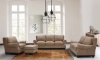 Picture of Tilton Beige Leather Rectangle Ottoman