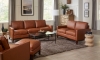 Picture of Parker Chestnut Leather Ottoman