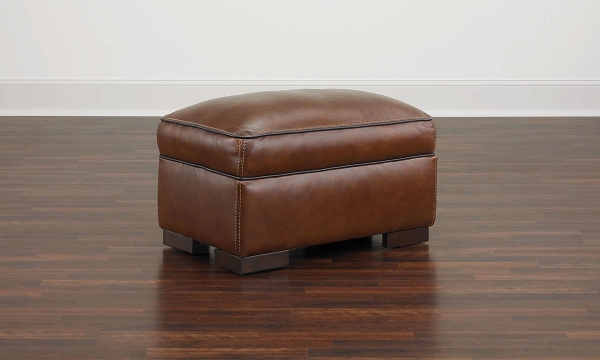 Picture of Kipling Brown Leather Ottoman