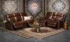 Picture of Marquee Davenport Leather Power Console Loveseat