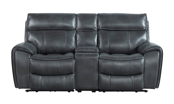 Picture of Summit Slate Power Console Loveseat