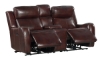 Picture of Wainwright Brown Leather Console Loveseat