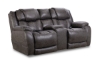 Picture of Rocco Steel Power Reclining Console Loveseat with Power Headrests