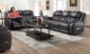 Picture of Rocco Steel Power Reclining Console Loveseat with Power Headrests
