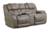 Picture of Rocco Mushroom Power Reclining Console Loveseat with Power Headrests