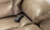 Picture of Bronco Mushroom Leather Power Console Loveseat