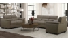 Picture of Payne Midbrown Leather Loveseat
