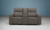 Picture of Denali Dark Gray Leather Power Reclining Loveseat