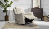 Picture of Selmy Fog Leather Swivel Glider Recliner