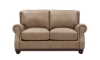Picture of Tilton Beige Leather Loveseat
