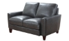 Picture of Chino Gray Leather Loveseat
