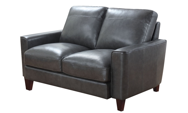 Picture of Chino Gray Leather Loveseat