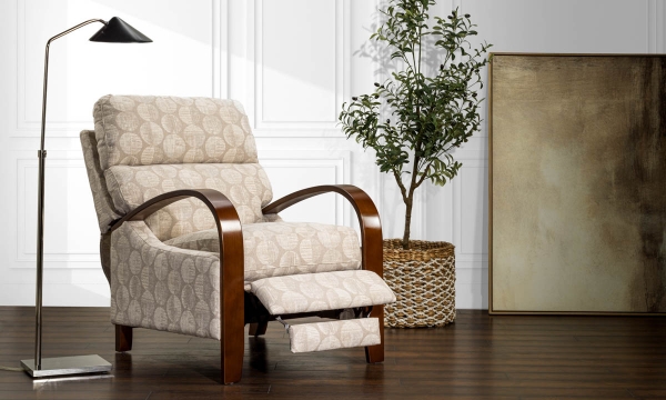 Picture of Bentwood Linen High Leg Recliner