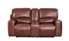 Picture of Broadway Brown Leather Power Loveseat