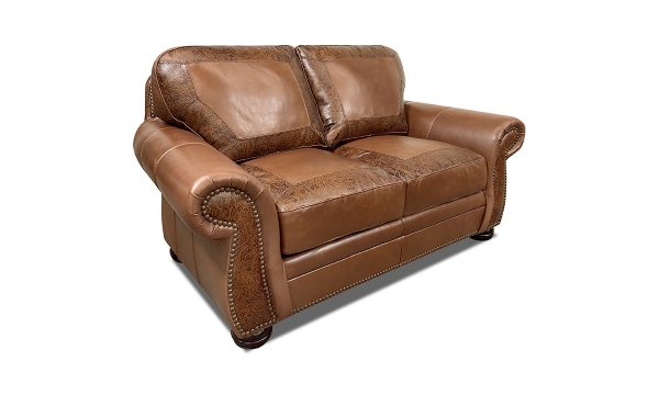 Picture of Stowe Almond Leather Loveseat