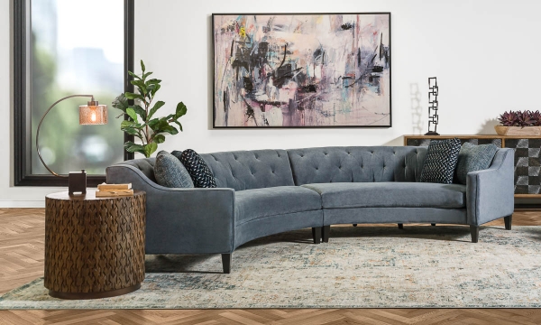 Picture of JJ Made in LA Loren Slate Curved 2-Piece Sectional
