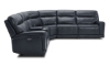 Picture of Keller Navy Leather Power Reclining Sectional
