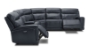 Picture of Keller Navy Leather Power Reclining Sectional