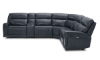 Picture of Keller Navy Leather Power Reclining Sectional