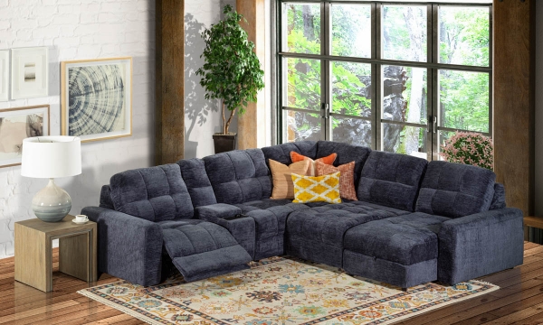 Picture of Tina Midnight 6-Piece Storage Power Sectional