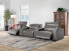Picture of Savant Gray Leather Power Home Theater Sectional