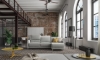Picture of Luonto Delta Gray Full XL Reversible Sleeper Chaise