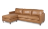 Picture of Tyrell Camel Leather Reversible Chaise Sofa