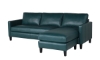 Picture of Tyrell Turquoise Leather Reversible Chaise Sofa