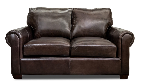 Picture of Rocky Mountain Leather Windsor Walnut Loveseat