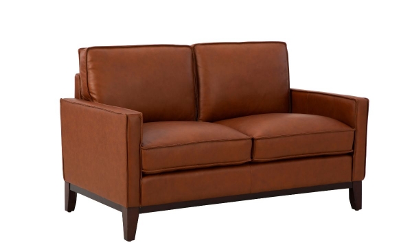 Picture of Parker Chestnut Leather Loveseat