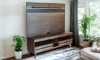Picture of Greentown Brown Solid Pine Entertainment Center