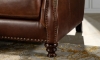 Picture of Chaucer Chocolate Leather Loveseat
