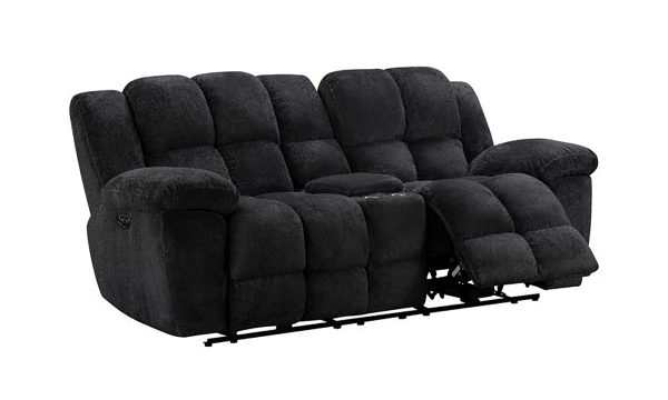 Picture of Phelps Charcoal Reclining Console Loveseat