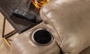 Picture of Bronco Mushroom Leather Power Recliner