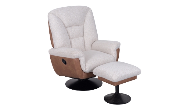 Picture of Sylvester Swivel Recliner & Ottoman
