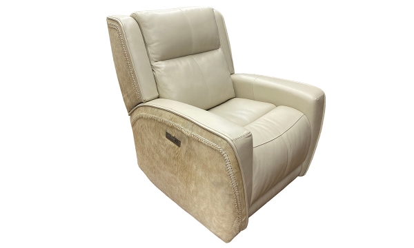 Picture of Telluride Cream Leather Power Recliner