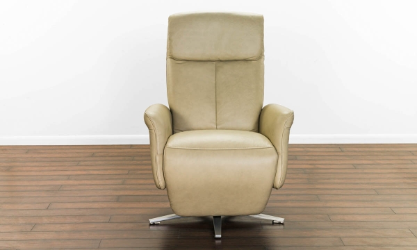 Picture of Tulip Ivory Leather Power Recliner